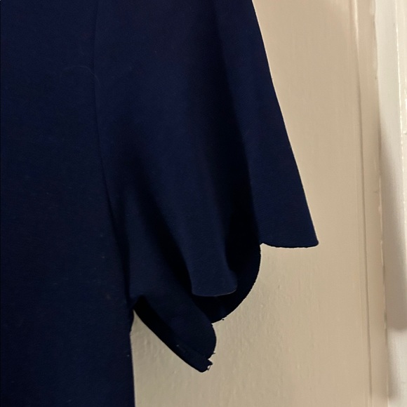 Elegant Navy Blue Women's Dress - Picture 2 of 4